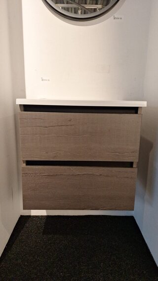 Badkamermeubel Sanibell, taupe eiken